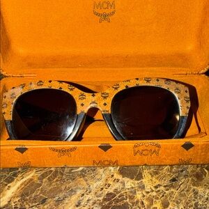 MCM Tan and Black Sunglasses